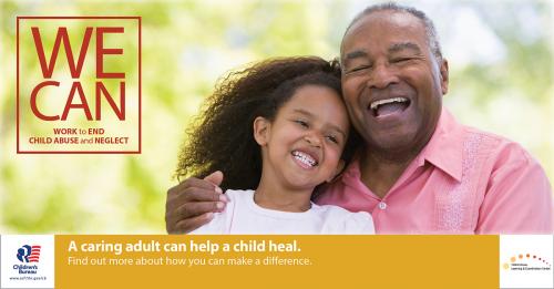 A caring adult can help a child heal.