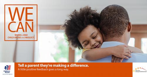 Tell a parent they're making a difference