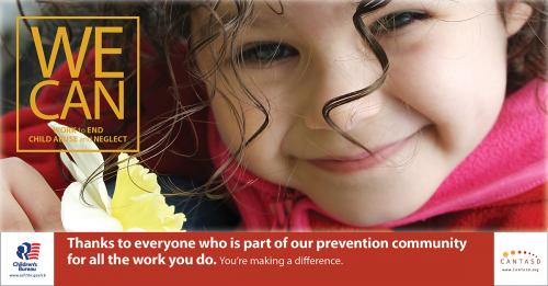 Thanks to everyone who is part of our prevention community for the work you do.