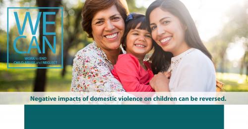 The negative impact of domestic violence on kids can be reversed.