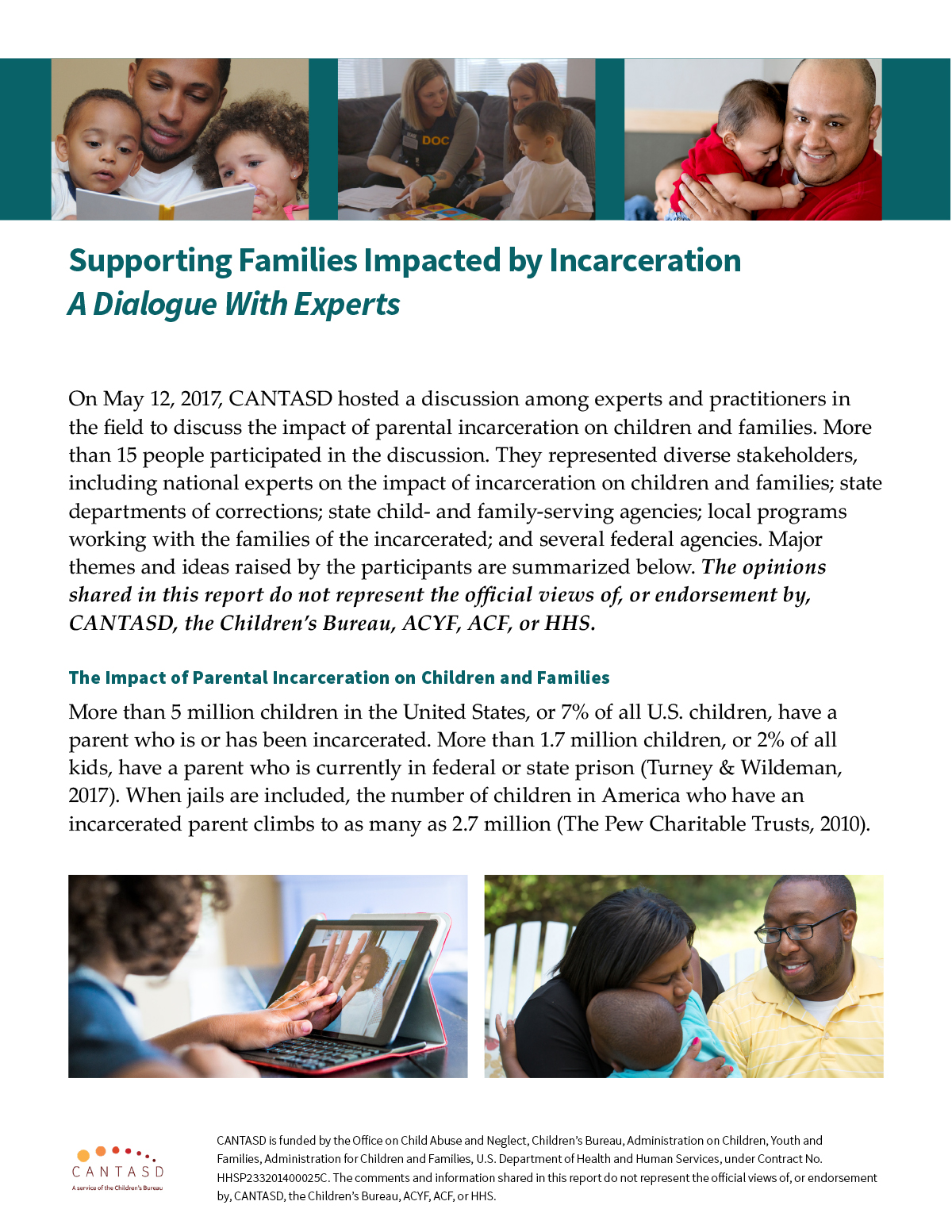 Supporting Families Impacted by Incarceration: A Dialogue with Experts